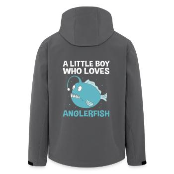 Anglerfisch - Recycelte Männer Softshell-Jacke von Stanley/Stella - Anthrazit - Hinten - AI Model Male 185 light (185cm)
