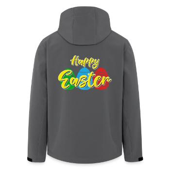 Frohe Ostern - Osterhase Ostereier Feier Geschenk - Recycelte Männer Softshell-Jacke von Stanley/Stella - Anthrazit - Hinten - AI Model Male 185 light (185cm)