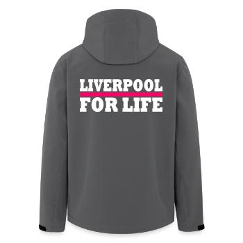 Liverpool - Recycelte Männer Softshell-Jacke von Stanley/Stella - Anthrazit - Hinten - AI Model Male 185 light (185cm)