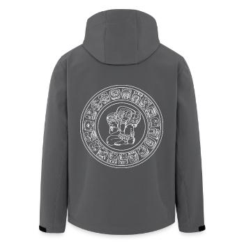 Maya kalender aztec Inka - Recycelte Männer Softshell-Jacke von Stanley/Stella - Anthrazit - Hinten - AI Model Male 185 light (185cm)