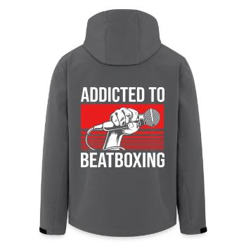 Beatbox - Recycelte Männer Softshell-Jacke von Stanley/Stella - Anthrazit - Hinten - AI Model Male 185 light (185cm)