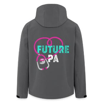 Arzthelferin Physician Assistant Pflege MFA PA - Recycelte Männer Softshell-Jacke von Stanley/Stella - Anthrazit - Hinten - AI Model Male 185 light (185cm)