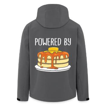 Pfannkuchen - Recycelte Männer Softshell-Jacke von Stanley/Stella - Anthrazit - Hinten - AI Model Male 185 light (185cm)