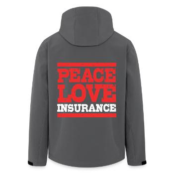 Versicherung Versicherungsagent - Recycelte Männer Softshell-Jacke von Stanley/Stella - Anthrazit - Hinten - AI Model Male 185 light (185cm)