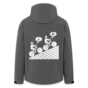 E-Bike EBike E Bike - Recycelte Männer Softshell-Jacke von Stanley/Stella - Anthrazit - Hinten - AI Model Male 185 light (185cm)