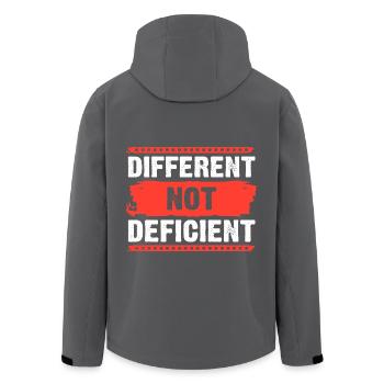 Autismus Autist ADHS Asperger Neurodiversity - Recycelte Männer Softshell-Jacke von Stanley/Stella - Anthrazit - Hinten - AI Model Male 185 light (185cm)