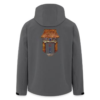 Chinese Style_1750 Paiyun Summerpalace - Recycelte Männer Softshell-Jacke von Stanley/Stella - Anthrazit - Hinten - AI Model Male 185 light (185cm)