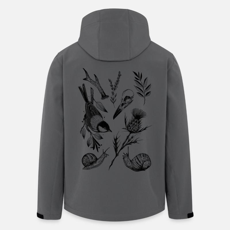 Natur Liebe - Recycelte Männer Softshell-Jacke von Stanley/Stella - Anthrazit