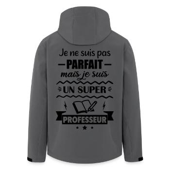 Pas parfait mais super professeur - Veste softshell homme en polyester recyclé Stanley/Stella - charbon - Dos - AI Model Male 185 light (185cm)