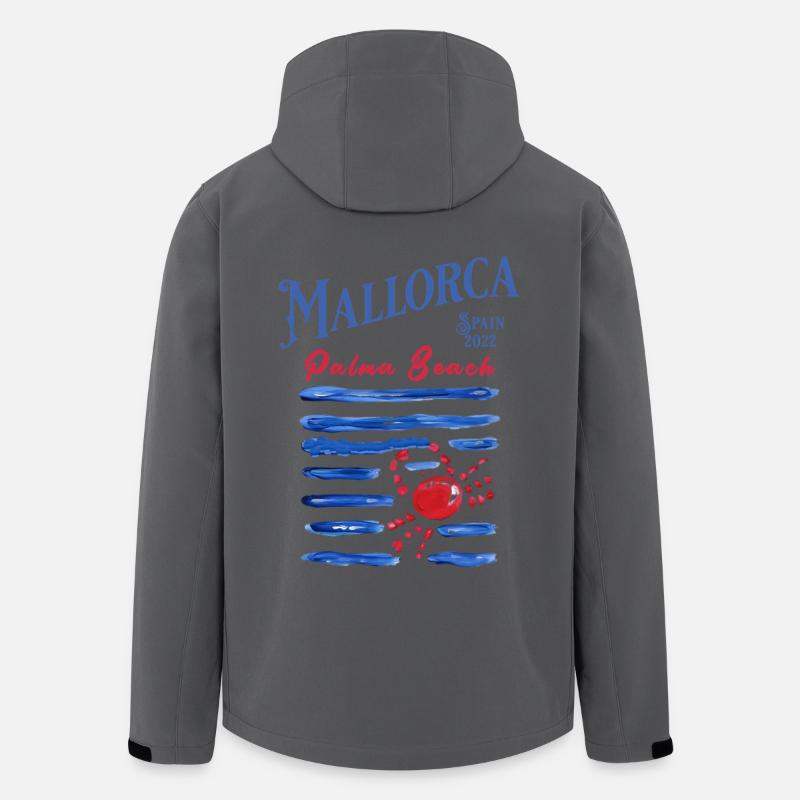 Mallorca 2022 Palma Beach Crabe - Veste softshell homme en polyester recyclé Stanley/Stella - charbon