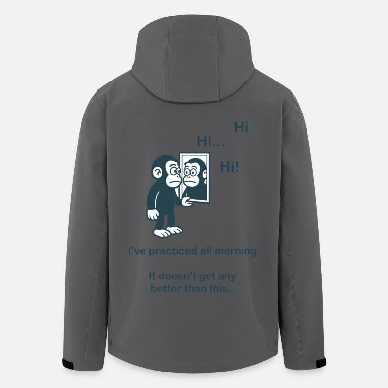 Introvert - Practiced all morning - Men’s Recycled Softshell Jacket by Stanley/Stella - anthracite