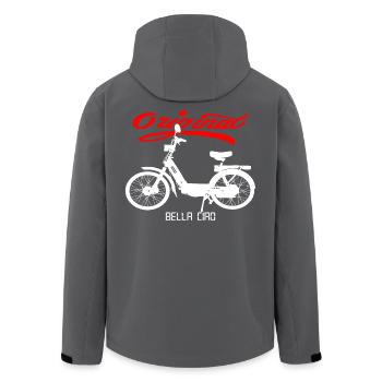 Kult Mofa Ciao Italien - Recycelte Männer Softshell-Jacke von Stanley/Stella - Anthrazit - Hinten - AI Model Male 185 light (185cm)