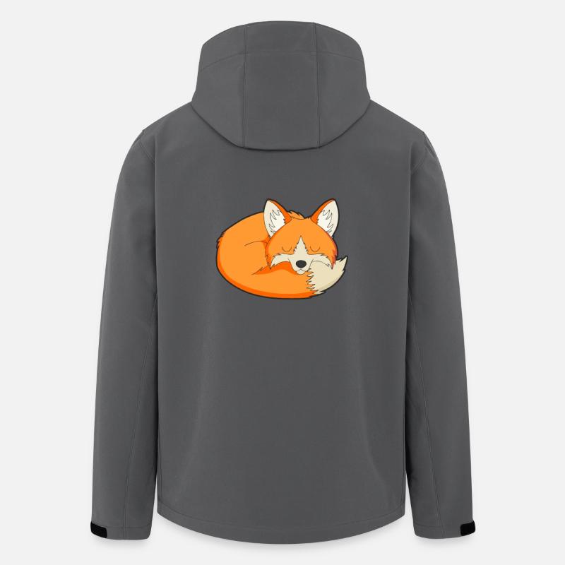 Sleeping fox - Men’s Recycled Softshell Jacket by Stanley/Stella - anthracite