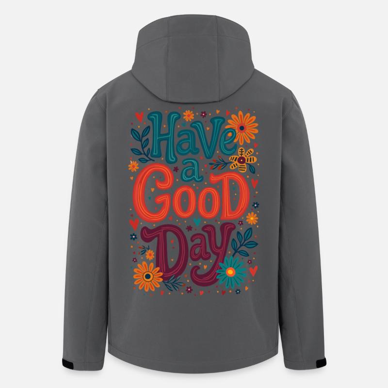 Have A Good Day - Men’s Recycled Softshell Jacket by Stanley/Stella - anthracite