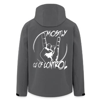 Mostly out of control Pommesgabel Mano cornuto - Recycelte Männer Softshell-Jacke von Stanley/Stella - Anthrazit - Hinten - AI Model Male 185 light (185cm)