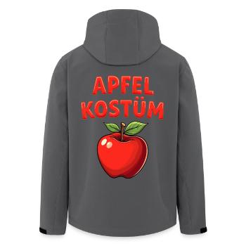 Apfel Kostüm Obst Frucht Fasching Karneval Früchte - Recycelte Männer Softshell-Jacke von Stanley/Stella - Anthrazit - Hinten - AI Model Male 185 light (185cm)