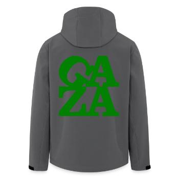 Gaza - Recycelte Männer Softshell-Jacke von Stanley/Stella - Anthrazit - Hinten - AI Model Male 185 light (185cm)