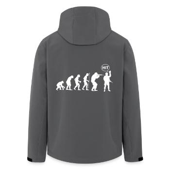 Airsoft Evolution - Recycelte Männer Softshell-Jacke von Stanley/Stella - Anthrazit - Hinten - AI Model Male 185 light (185cm)