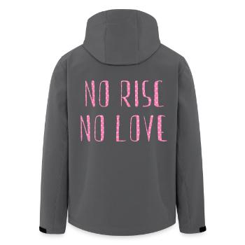 no risc no love - Recycelte Männer Softshell-Jacke von Stanley/Stella - Anthrazit - Hinten - AI Model Male 185 light (185cm)