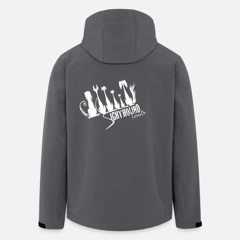 sighthound_lover - Veste softshell homme en polyester recyclé Stanley/Stella - charbon