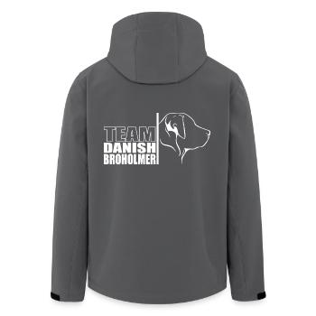 TEAM Danish Broholmer Hunde Hund Wilsigns - Recycelte Männer Softshell-Jacke von Stanley/Stella - Anthrazit - Hinten - AI Model Male 185 light (185cm)