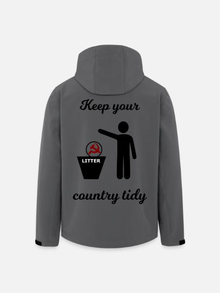 Socialism and Capitalism Funny - Men’s Recycled Softshell Jacket by Stanley/Stella - anthracite