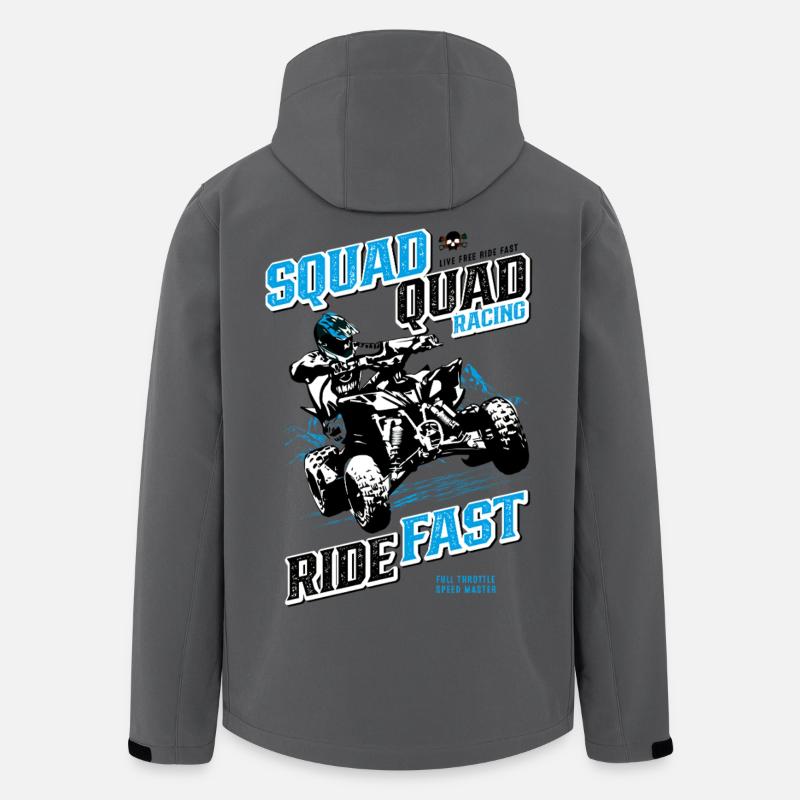 Quad Racing Geschwindigkeit - Recycelte Männer Softshell-Jacke von Stanley/Stella - Anthrazit