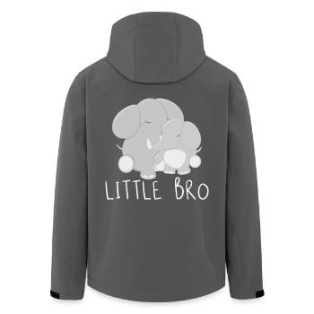 little bro - Recycelte Männer Softshell-Jacke von Stanley/Stella - Anthrazit - Hinten - AI Model Male 185 light (185cm)