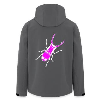 Hirschkäfer Insekt Insekten Geweih Waldtiere Kind - Recycelte Männer Softshell-Jacke von Stanley/Stella - Anthrazit - Hinten - AI Model Male 185 light (185cm)
