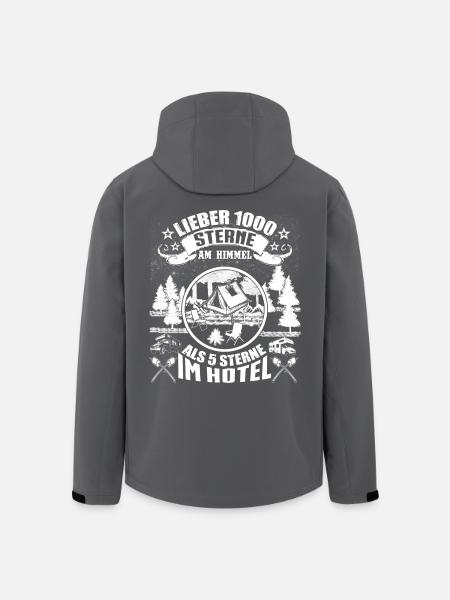Camping Tshirt für Camper - Recycelte Männer Softshell-Jacke von Stanley/Stella - Anthrazit