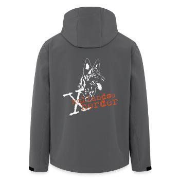 X-Hollandse Herder - Recycelte Männer Softshell-Jacke von Stanley/Stella - Anthrazit - Hinten - AI Model Male 185 light (185cm)