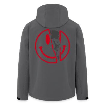 Broken smile - Recycelte Männer Softshell-Jacke von Stanley/Stella - Anthrazit - Hinten - AI Model Male 185 light (185cm)