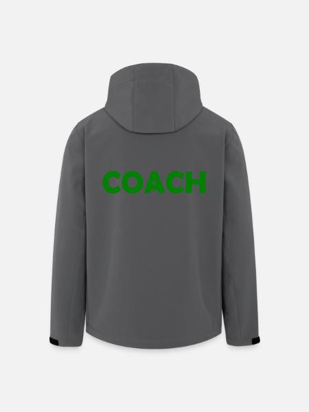 Coach - Recycelte Männer Softshell-Jacke von Stanley/Stella - Anthrazit