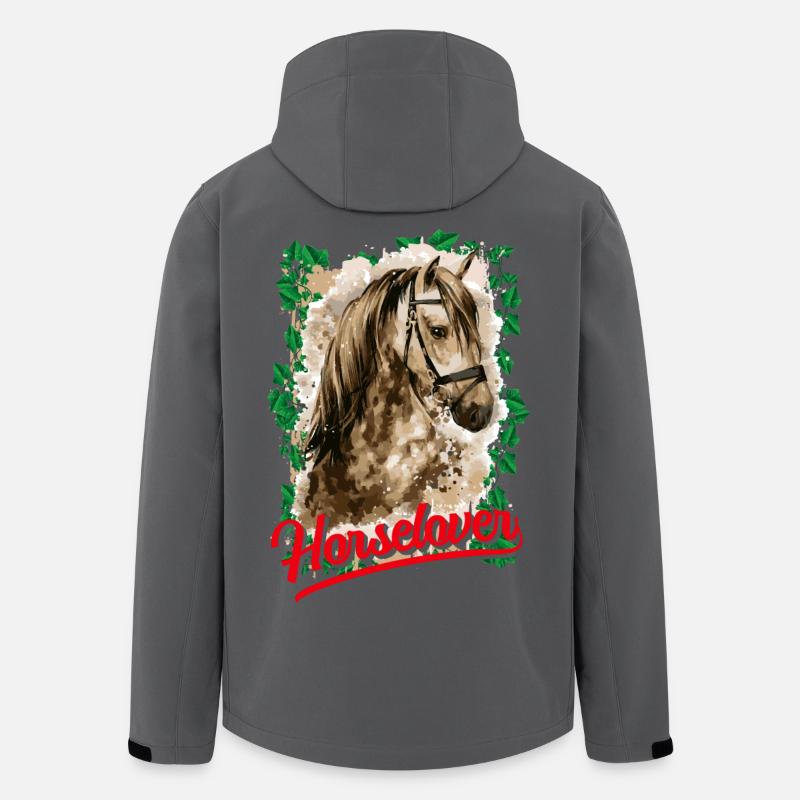 Équitation - cavalier - saut - cheval - cavalier - Veste softshell homme en polyester recyclé Stanley/Stella - charbon