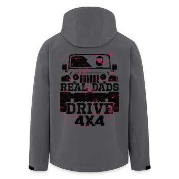 4x4 off-road vehicle - Men’s Recycled Softshell Jacket by Stanley/Stella - anthracite - Back - AI Model Male 185 light (185cm)