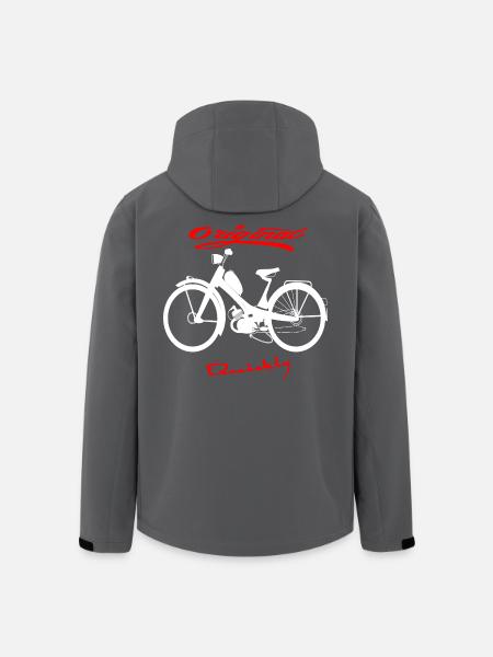 NSU Quickly Mofa Kult - Recycelte Männer Softshell-Jacke von Stanley/Stella - Anthrazit