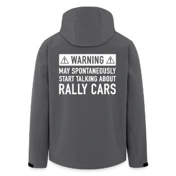 Lustige Rally Car-Geschenk-Idee - Recycelte Männer Softshell-Jacke von Stanley/Stella - Anthrazit - Hinten - AI Model Male 185 light (185cm)