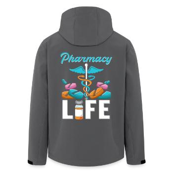Apotheker Pharmacy Life Apotheke Pharmazie Student - Recycelte Männer Softshell-Jacke von Stanley/Stella - Anthrazit - Hinten - AI Model Male 185 light (185cm)