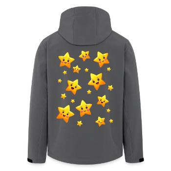 Sterne Kostüm Schlafanzug Sternenhimmel Karneval - Recycelte Männer Softshell-Jacke von Stanley/Stella - Anthrazit - Hinten - AI Model Male 185 light (185cm)