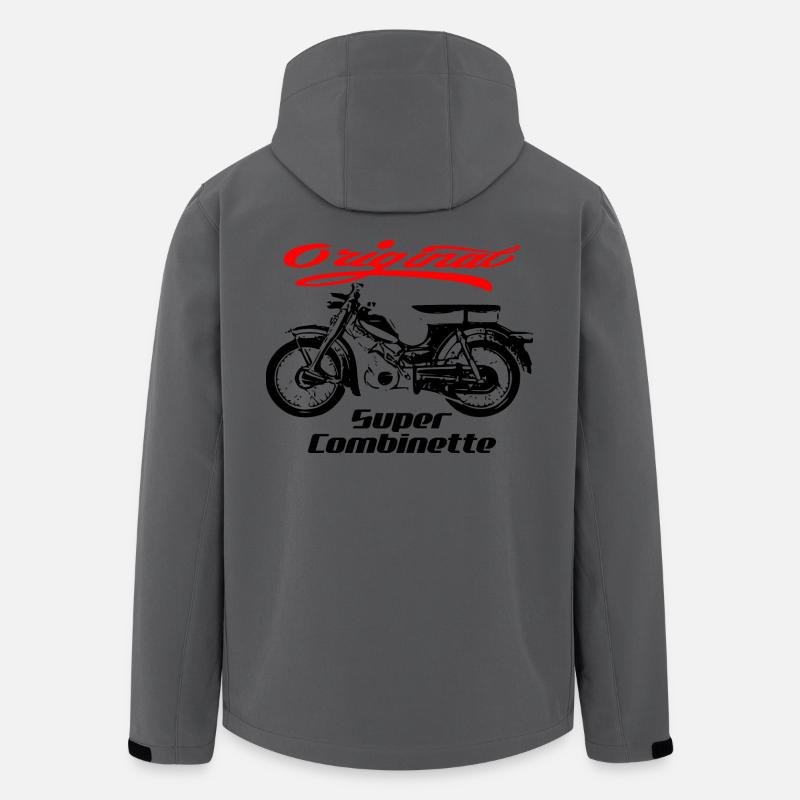 Zündapp Super Cobinette Cyclomoteur Culte - Veste softshell homme en polyester recyclé Stanley/Stella - charbon