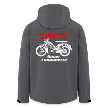 Zündapp Super Cobinette Moped Kult - Recycelte Männer Softshell-Jacke von Stanley/Stella - Anthrazit - Hinten - AI Model Male 185 light (185cm)