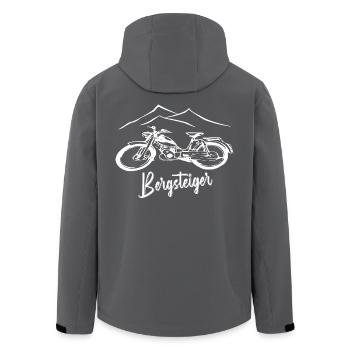 Zündapp Bergsteiger MD 25 Mofa Kult - Recycelte Männer Softshell-Jacke von Stanley/Stella - Anthrazit - Hinten - AI Model Male 185 light (185cm)