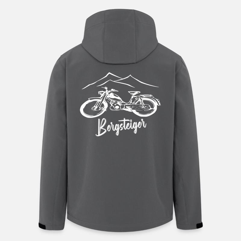 Zündapp Bergsteiger MD 25 Mofa Kult - Recycelte Männer Softshell-Jacke von Stanley/Stella - Anthrazit
