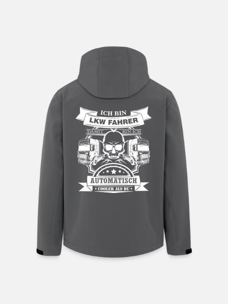 LKW FAHRER SIND AUTOMATISCH COOLER - Recycelte Männer Softshell-Jacke von Stanley/Stella - Anthrazit