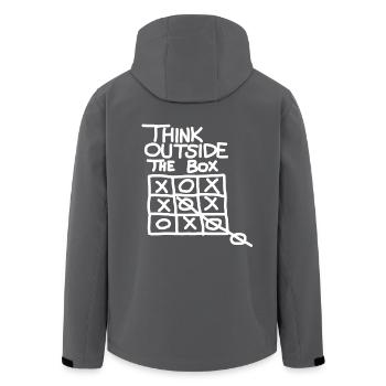 Think Outside the Box - Recycelte Männer Softshell-Jacke von Stanley/Stella - Anthrazit - Hinten - AI Model Male 185 light (185cm)