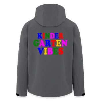 kindergarten vibes - Recycelte Männer Softshell-Jacke von Stanley/Stella - Anthrazit - Hinten - AI Model Male 185 light (185cm)