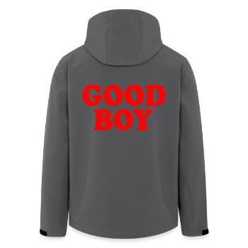 Good boy - Recycelte Männer Softshell-Jacke von Stanley/Stella - Anthrazit - Hinten - AI Model Male 185 light (185cm)