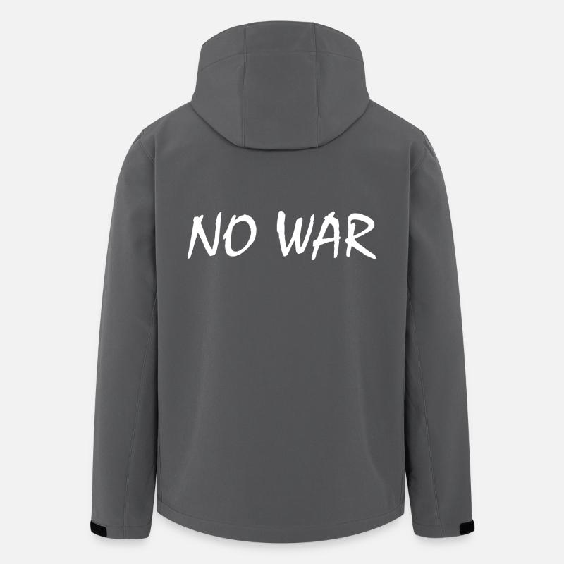 No war - Men’s Recycled Softshell Jacket by Stanley/Stella - anthracite