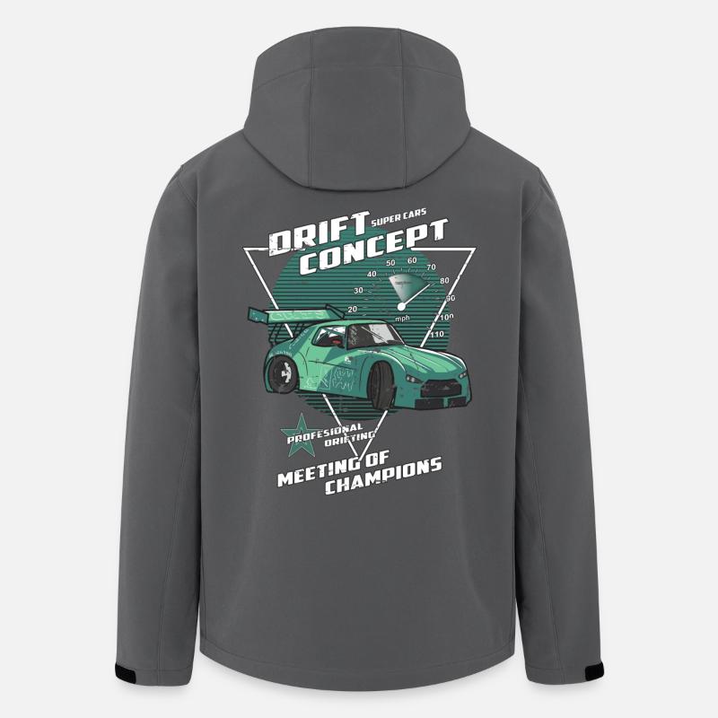 Drift Auto - Recycelte Männer Softshell-Jacke von Stanley/Stella - Anthrazit