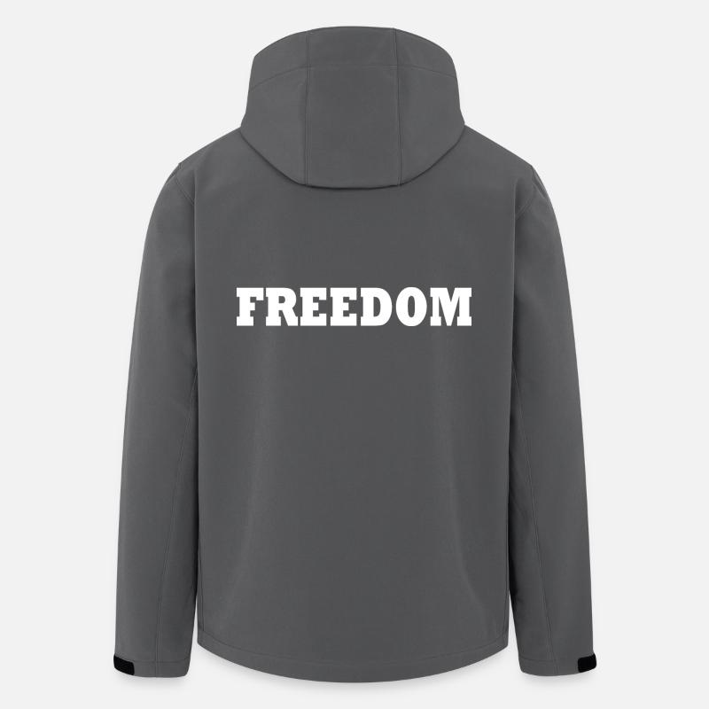 Freiheit - Recycelte Männer Softshell-Jacke von Stanley/Stella - Anthrazit